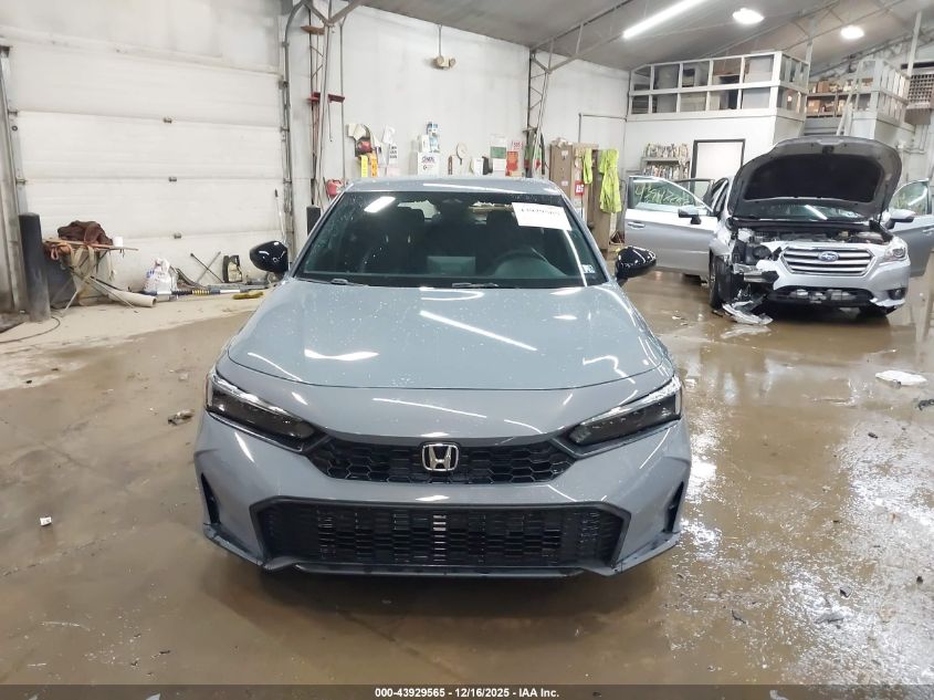 2025 Honda Civic Sedan Sport VIN: 19XFL2H85SE019452 Lot: 43929565