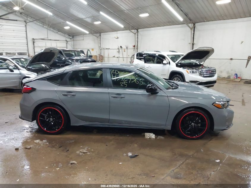2025 Honda Civic Sedan Sport VIN: 19XFL2H85SE019452 Lot: 43929565