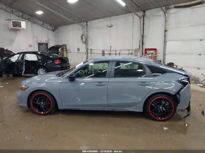 2025 Honda Civic Sedan Sport VIN: 19XFL2H85SE019452 Lot: 43929565