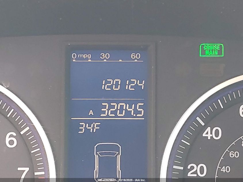 2011 Honda Cr-V Ex-L VIN: 5J6RE4H72BL037631 Lot: 43929607