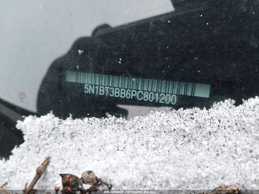 2023 Nissan Rogue Sv Intelligent Awd VIN: 5N1BT3BB6PC801200 Lot: 43929638