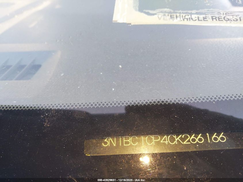 2012 Nissan Versa 1.8 S VIN: 3N1BC1CP4CK266166 Lot: 43929651