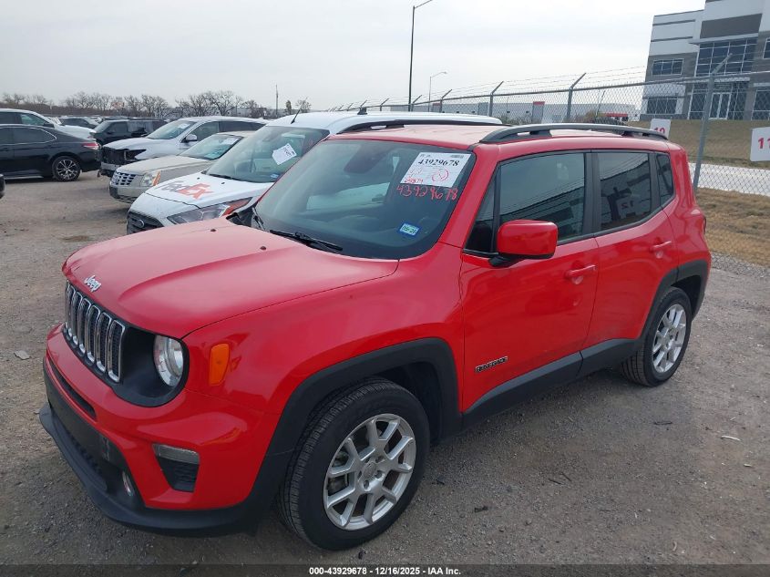 2019 Jeep Renegade Latitude Fwd VIN: ZACNJABBXKPK84920 Lot: 43929678