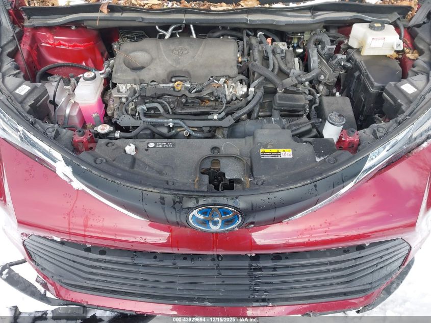 2022 Toyota Sienna Le VIN: 5TDBRKEC7NS086151 Lot: 43929694