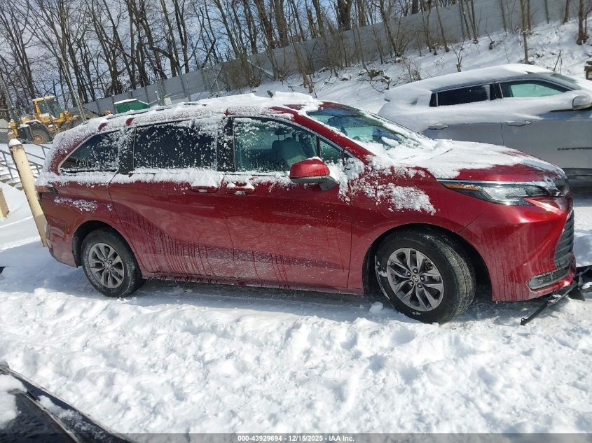 2022 Toyota Sienna Le VIN: 5TDBRKEC7NS086151 Lot: 43929694