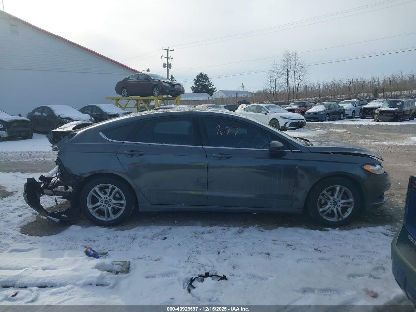 2018 Ford Fusion Se VIN: 3FA6P0HD7JR228212 Lot: 43929697