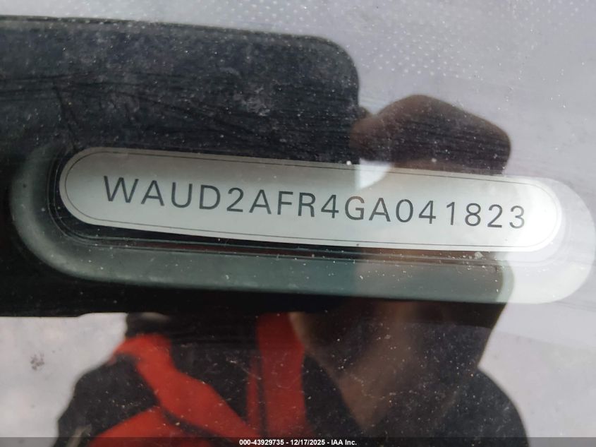 2016 Audi A5 2.0T Premium VIN: WAUD2AFR4GA041823 Lot: 43929735