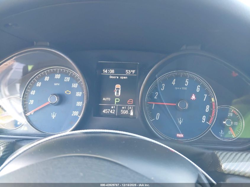 2012 Maserati Granturismo S Automatic VIN: ZAM45KLA6C0065602 Lot: 43929787