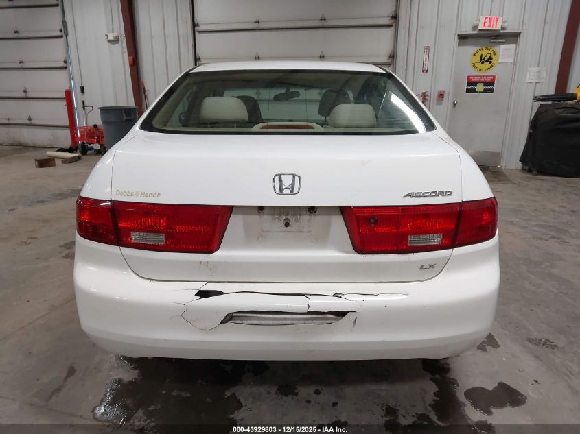 2005 Honda Accord 2.4 Lx VIN: 1HGCM56495A168053 Lot: 43929803