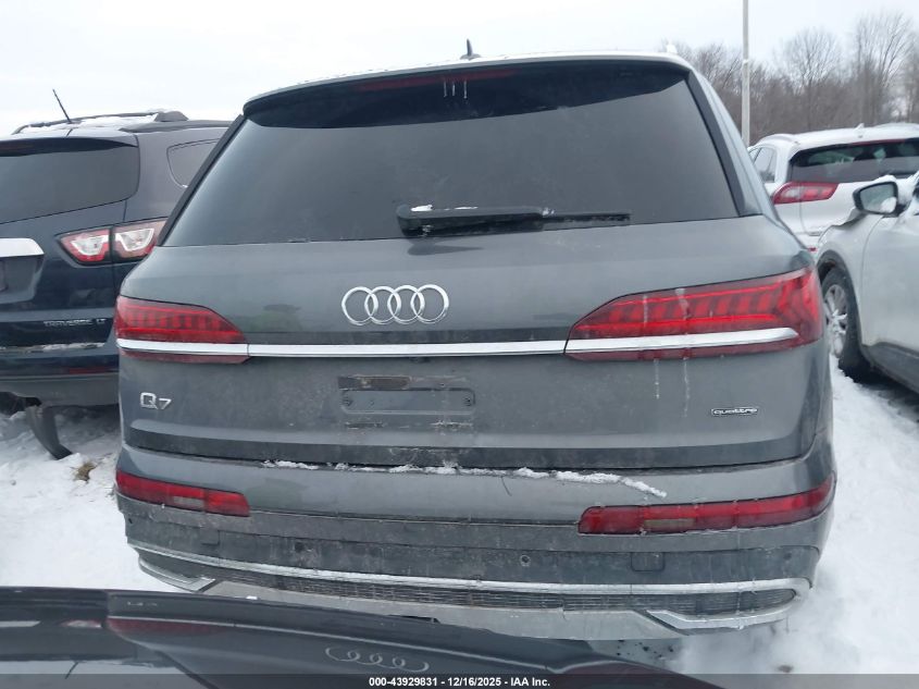2021 Audi Q7 Premium 55 Tfsi Quattro Tiptronic VIN: WA1AXAF71MD040137 Lot: 43929831