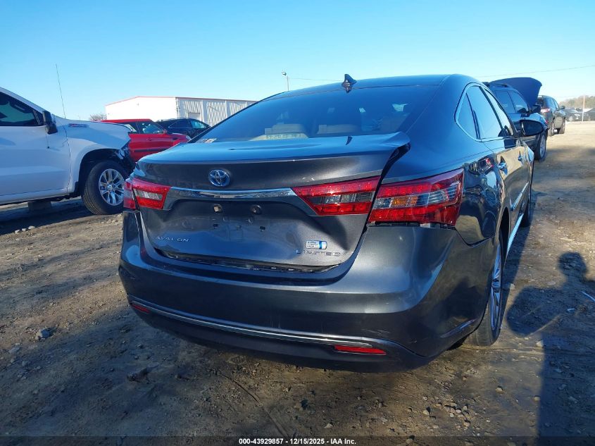 2017 Toyota Avalon Hybrid Limited VIN: 4T1BD1EB1HU058504 Lot: 43929857