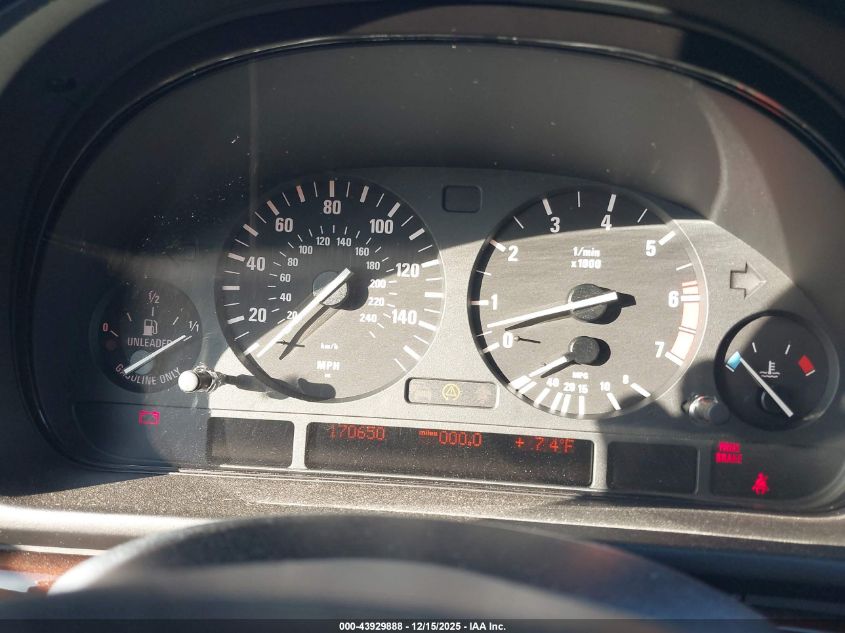 2002 BMW 540I VIN: WBADN53442GF70835 Lot: 43929888