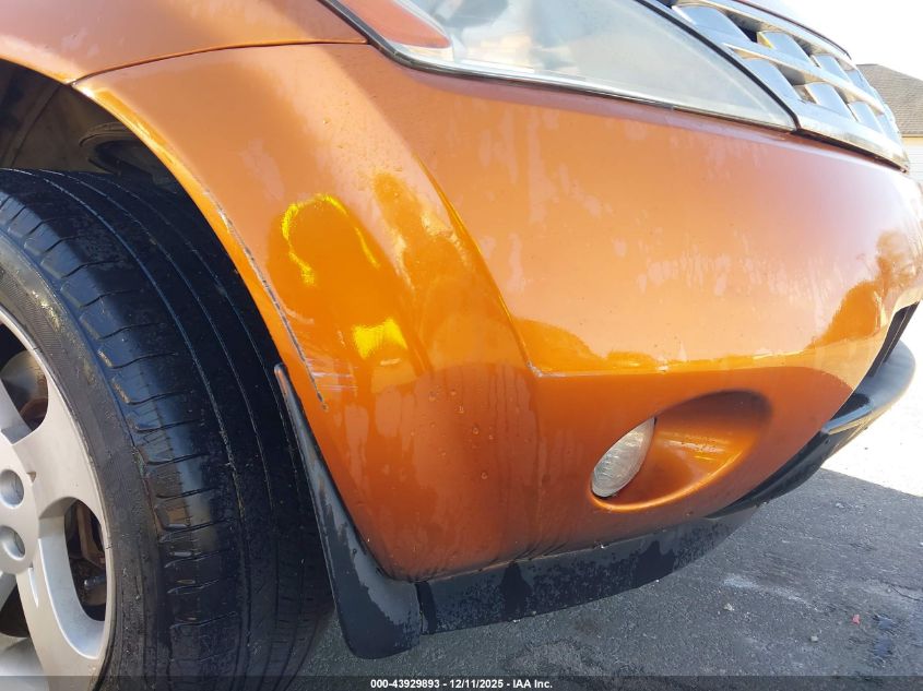 2004 Nissan Murano Sl VIN: JN8AZ08TX4W202635 Lot: 43929893