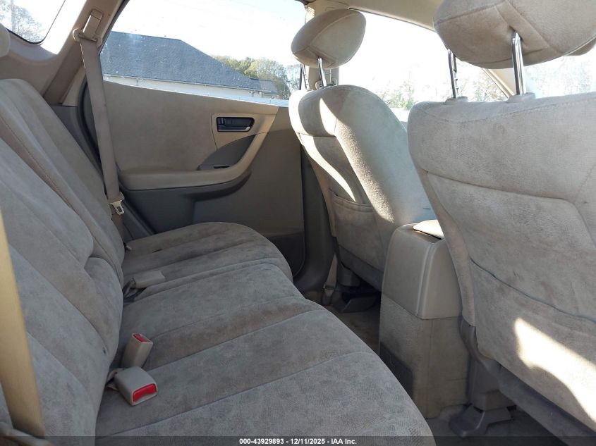 2004 Nissan Murano Sl VIN: JN8AZ08TX4W202635 Lot: 43929893