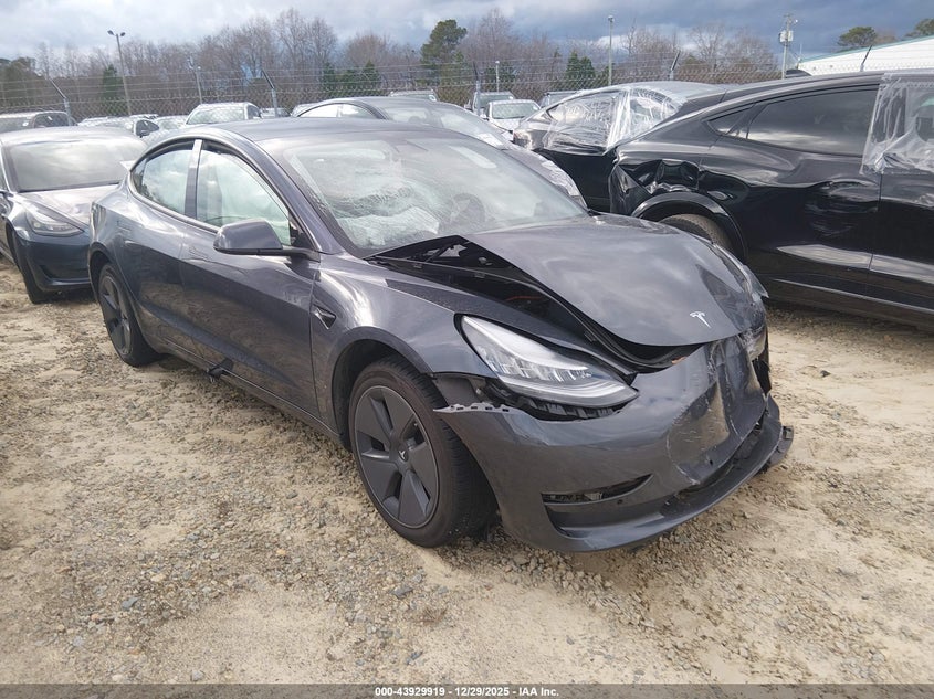 5YJ3E1EA7MF859373 2021 Tesla Model 3 Standard Range Plus Rear-Wheel Drive auction photo 1