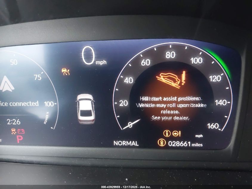 2024 Honda Accord Touring Hybrid VIN: 1HGCY2F88RA013053 Lot: 43929959