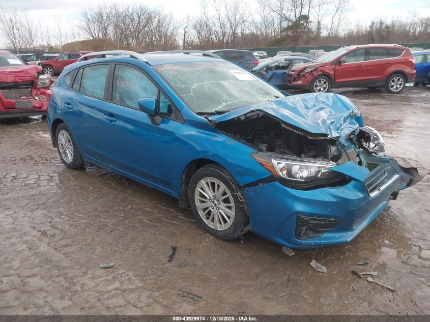2018 Subaru Impreza 2.0I Premium VIN: 4S3GTAD64J3722128 Lot: 43929974