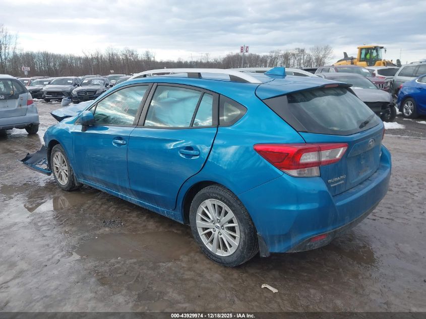 2018 Subaru Impreza 2.0I Premium VIN: 4S3GTAD64J3722128 Lot: 43929974
