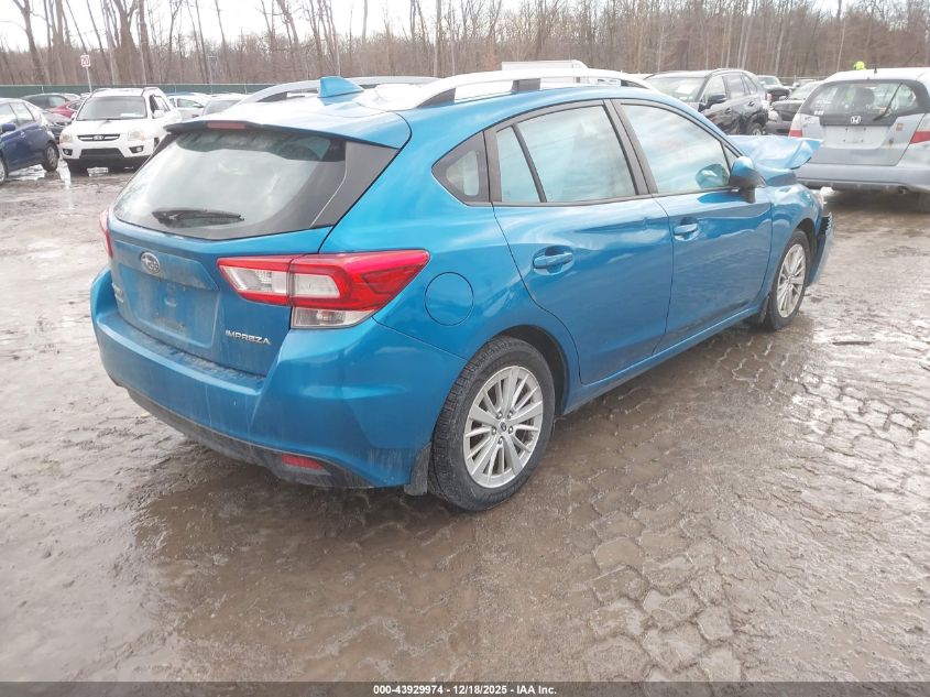 2018 Subaru Impreza 2.0I Premium VIN: 4S3GTAD64J3722128 Lot: 43929974