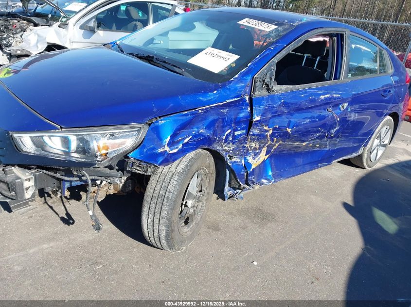 2019 Hyundai Ioniq Hybrid Blue VIN: KMHC65LC5KU113612 Lot: 43929992