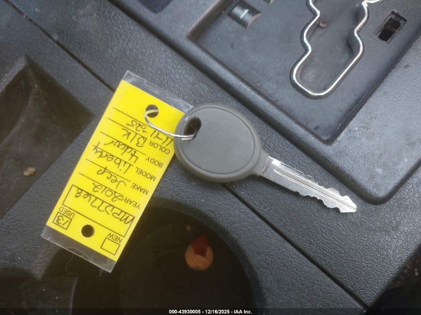 2012 Jeep Liberty Sport VIN: 1C4PJLAK4CW168951 Lot: 43930005