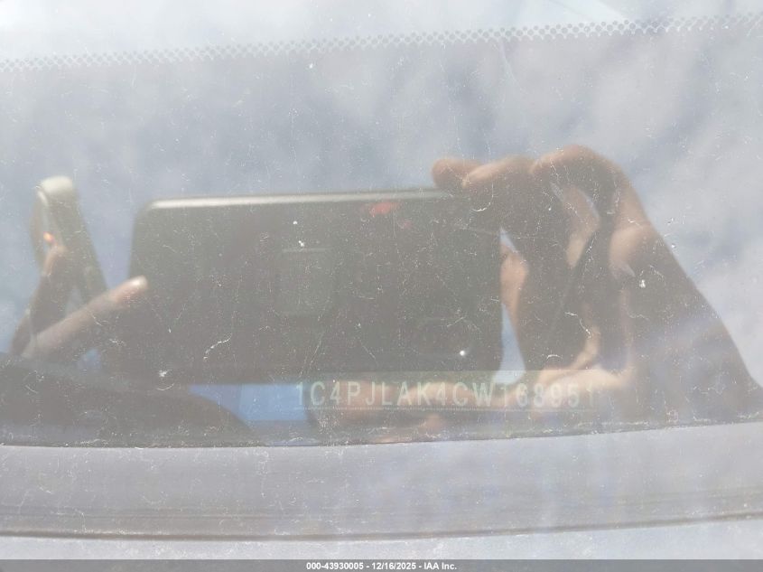 2012 Jeep Liberty Sport VIN: 1C4PJLAK4CW168951 Lot: 43930005