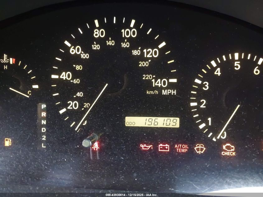 2000 Lexus Rx 300 VIN: JT6HF10U6Y0117367 Lot: 43930014