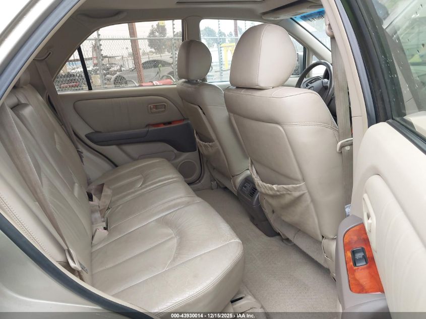 2000 Lexus Rx 300 VIN: JT6HF10U6Y0117367 Lot: 43930014