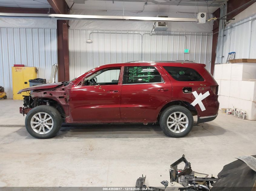 2019 Dodge Durango Sxt Awd VIN: 1C4RDJAG3KC585543 Lot: 43930017