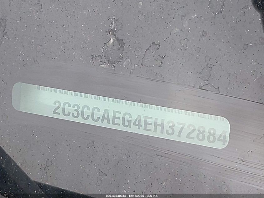 2014 Chrysler 300C VIN: 2C3CCAEG4EH372884 Lot: 43930034