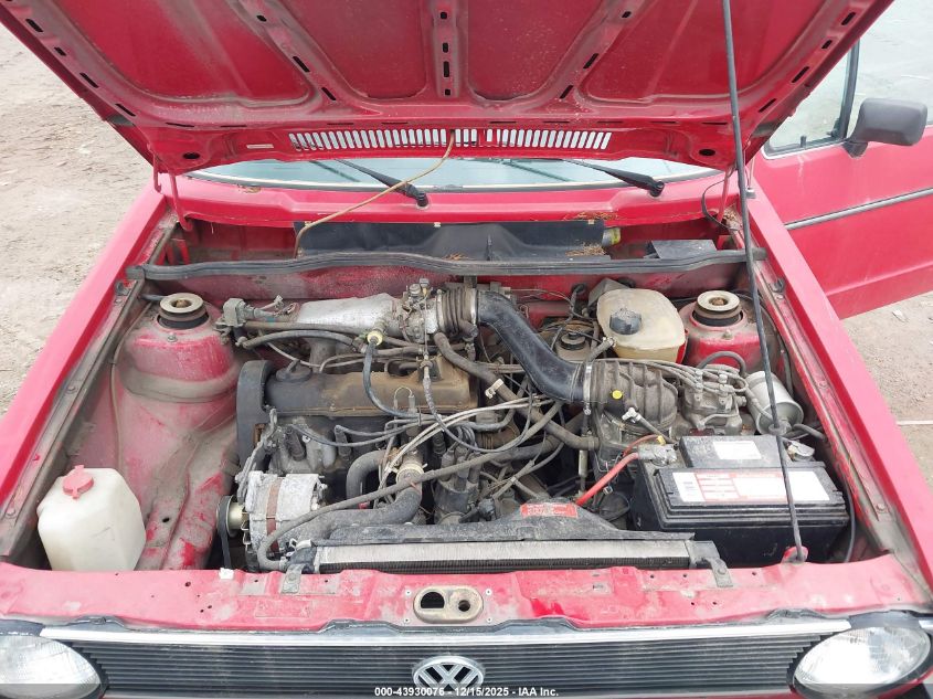 1987 Volkswagen Cabriolet VIN: WVWCA0157HK009797 Lot: 43930076