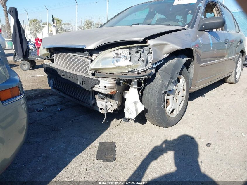 2001 Honda Civic Lx VIN: 2HGES16571H618102 Lot: 43930092