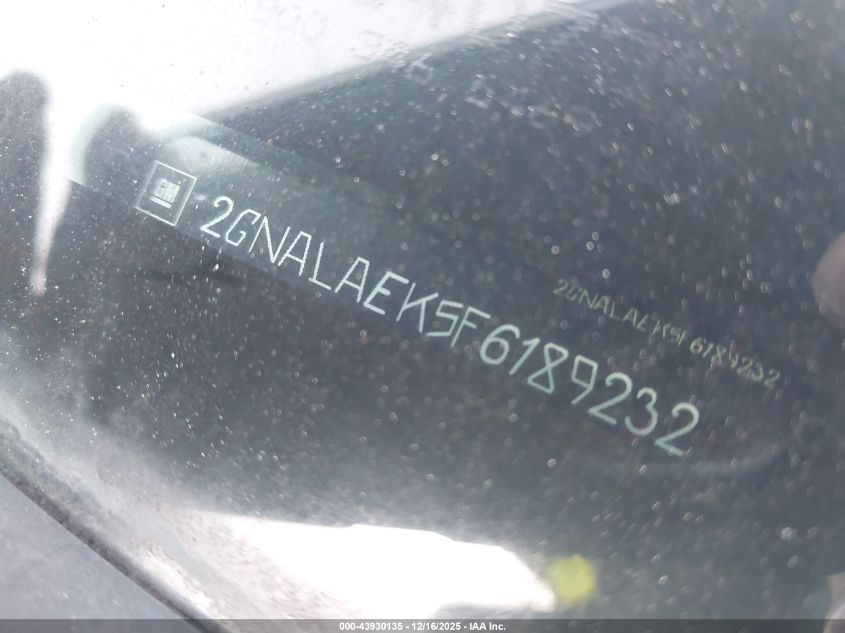 2015 Chevrolet Equinox Ls VIN: 2GNALAEK5F6189232 Lot: 43930135