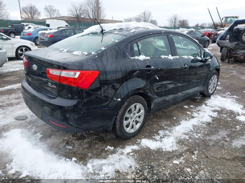 2013 Kia Rio Lx VIN: KNADM4A34D6215421 Lot: 43930162