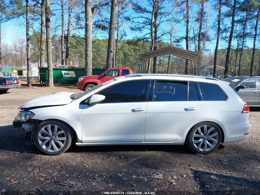 2018 Volkswagen Golf Sportwagen Tsi Sel VIN: 3VWL17AU9JM762159 Lot: 43930174