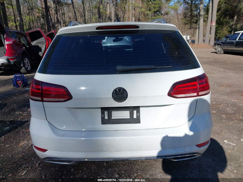2018 Volkswagen Golf Sportwagen Tsi Sel VIN: 3VWL17AU9JM762159 Lot: 43930174