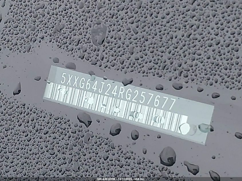 2024 Kia K5 Gt-Line VIN: 5XXG64J24RG257677 Lot: 43930199