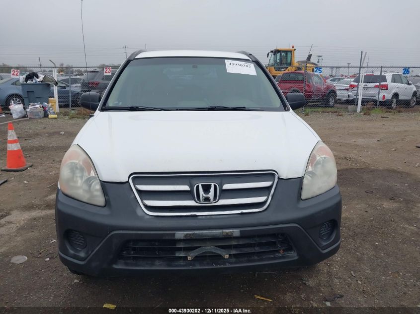 2005 Honda Cr-V Lx VIN: JHLRD785X5C040518 Lot: 43930202