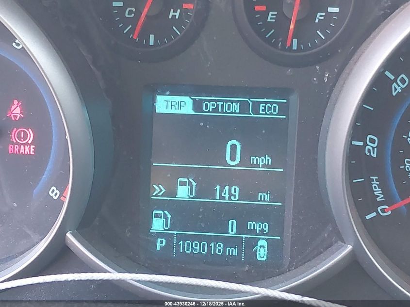 2013 Chevrolet Cruze Eco Auto VIN: 1G1PH5SB6D7194039 Lot: 43930246