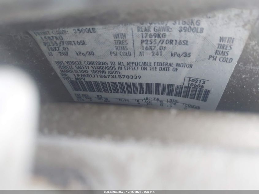 1999 Ford Expedition Xlt VIN: 1FMRU1867XLB78339 Lot: 43930357