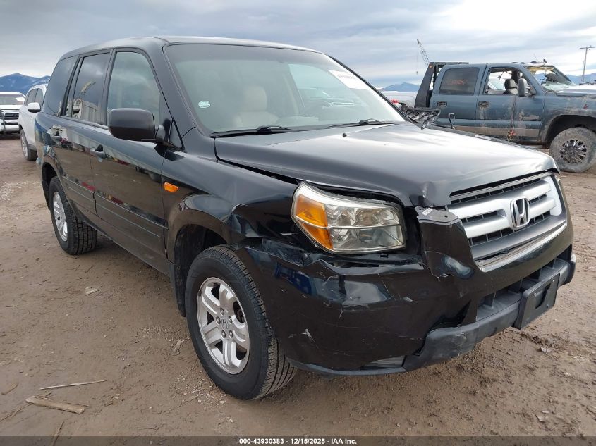 2007 Honda Pilot Lx VIN: 5FNYF18127B018967 Lot: 43930383