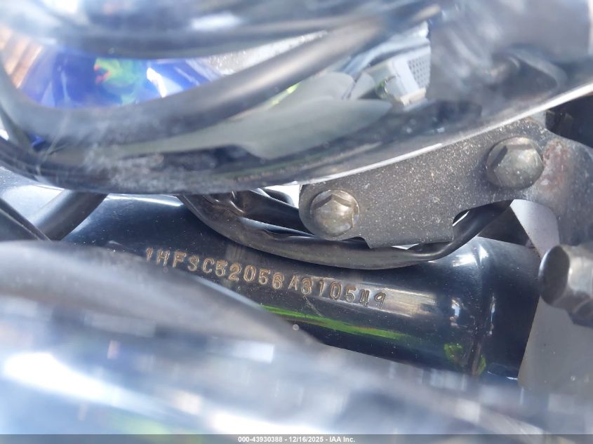 2006 Honda Vt1300 S VIN: 1HFSC52056A310549 Lot: 43930388