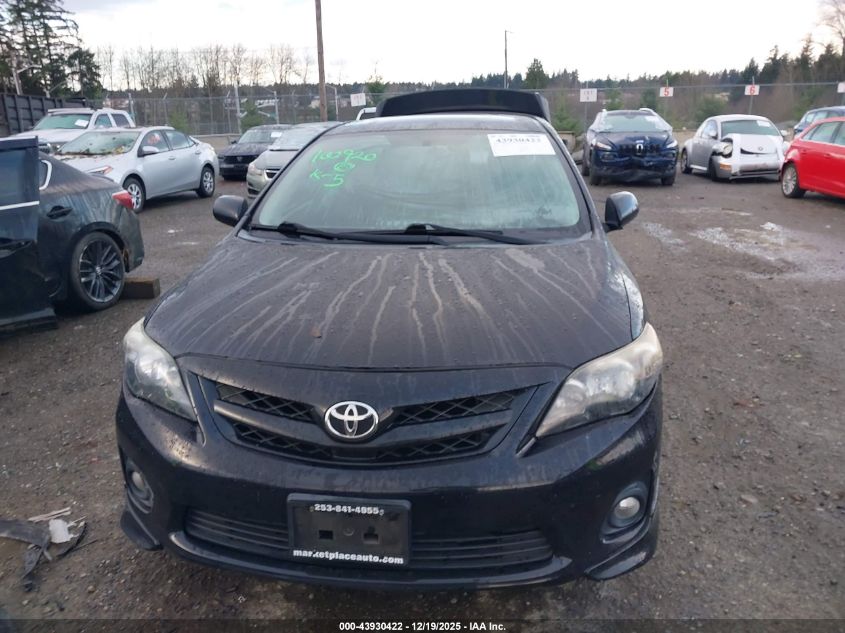 2012 Toyota Corolla S VIN: 2T1BU4EE1CC852991 Lot: 43930422