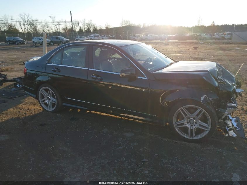 2013 Mercedes-Benz C 300 Sport 4Matic VIN: WDDGF8AB7DR278574 Lot: 43930504