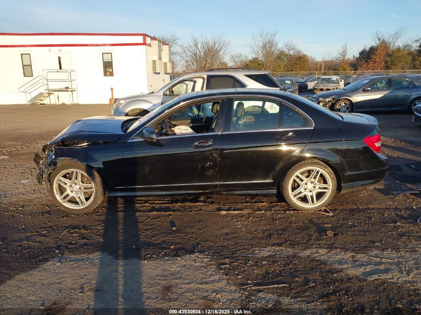 2013 Mercedes-Benz C 300 Sport 4Matic VIN: WDDGF8AB7DR278574 Lot: 43930504