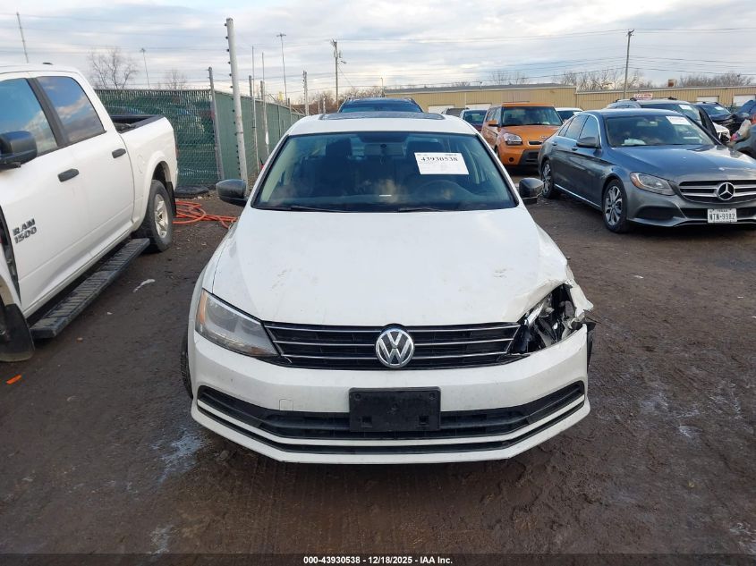 2015 Volkswagen Jetta 2.0L S VIN: 3VW1K7AJ9FM406229 Lot: 43930538