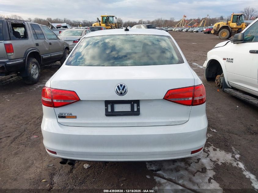 2015 Volkswagen Jetta 2.0L S VIN: 3VW1K7AJ9FM406229 Lot: 43930538