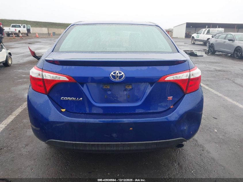 2016 Toyota Corolla S VIN: 5YFBURHE4GP415808 Lot: 43930564