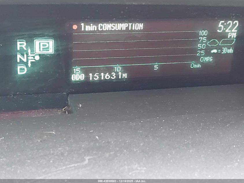 2014 Toyota Prius Four VIN: JTDKN3DUXE1792247 Lot: 43930583