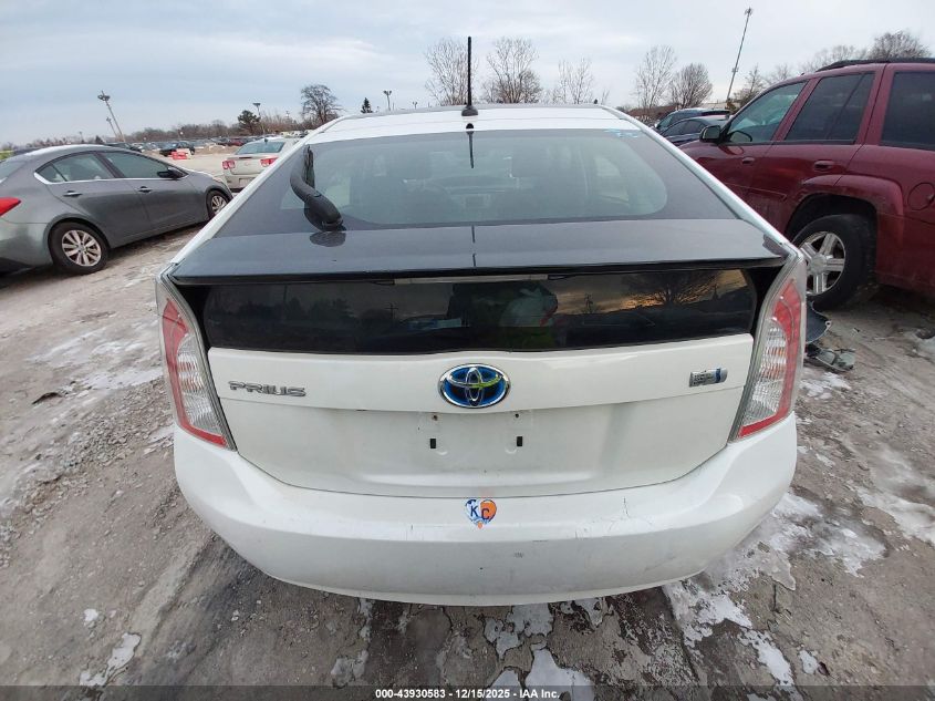 2014 Toyota Prius Four VIN: JTDKN3DUXE1792247 Lot: 43930583